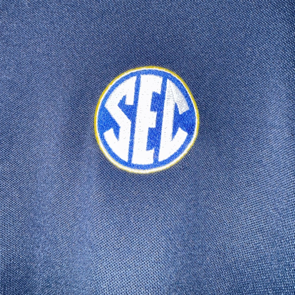 Cutter & Buck Thin Navy Pullover SEC Quarter Zip Size Large - Picture 2 of 5